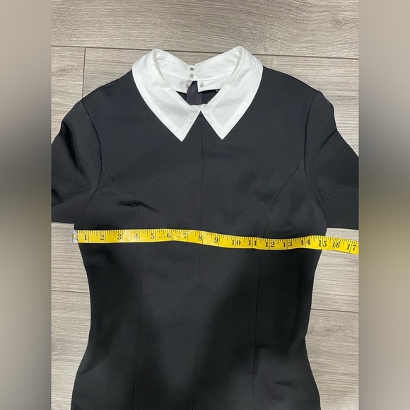 Rag & Bone Black Long Sleeve Maria Collar‎ Dress Bodycon Style Midi Long Dress 2 - Picture 8 of 12